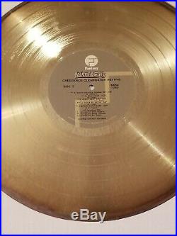Creedence Clearwater Revival MARDI GRAS RIAA White Matte Gold Record Award RARE