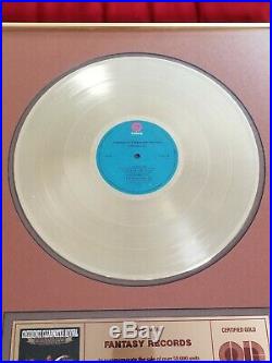 Creedence Clearwater Revival Original CANADA Gold Record Award SUPER RARE CCR
