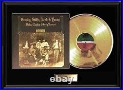 Csny Neil Young Deja Vu David Crosby Album Framed Lp Gold Record Non Riaa Award