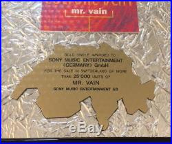Culture Beat Mr. Vain Gold Record Award Switzerland Echter Musikpreis Sony