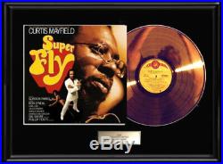 Curtis Mayfield Superfly Lp Gold Metalized Record Album Non Riaa Award