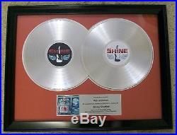 Custom Double Platinum white gold LP Record Award Trohpy RIAA Style Personalized