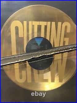 Cutting Crew Broadcast Virgin In-House Gold Record Award (Virgin 1-90573, 1987)