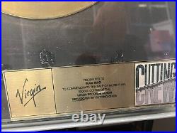 Cutting Crew Broadcast Virgin In-House Gold Record Award (Virgin 1-90573, 1987)