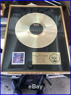 Cyndi Lauper RIAA GOLD Record Sales Award 500,000 Shes So Unusual RARE