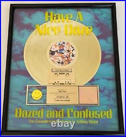 DAZED AND CONFUSED Soundtrack RIAA Gold Record Award Kiss Sweet Runaways Alice