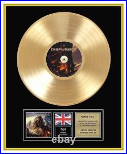 DISTURBED Ltd Edition CD Gold Disc LP Record Award IMMORTALIZED