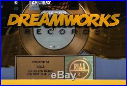 DREAMWORKS RIAA MUSIC INDUSTRY GOLD RECORD AWARD Prince of Egypt Dave Hollister