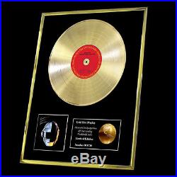 Daft Punk Random Access Memories CD Gold Disc Vinyl Lp Record Award Display