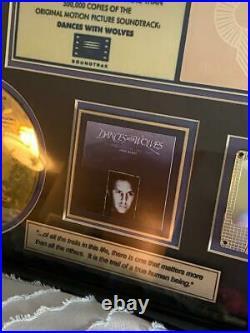 Dances with WolvesJohn Barry RIAA Gold Record AwardPresented to KEVIN COSTNER