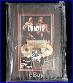Danzig, RIAA Certified Gold Album Award, 22x 31, American Records (mid-1990's)