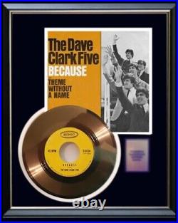 Dave Clark Five 5 Because Gold Record Rare Non Riaa Award Rare 45 RPM