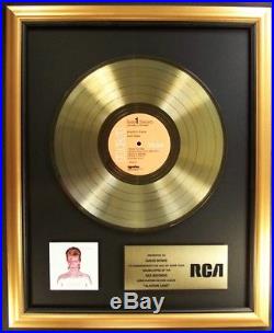 David Bowie Aladdin Sane LP Gold Non RIAA Record Award RCA Records