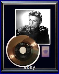 David Bowie Changes 45 RPM Gold Record Rare Non Riaa Award Rare