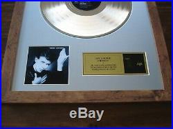 David Bowie Heroes Lp Gold Disc Record Award Album