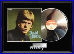 David Bowie Self Titled Debut White Gold Platinum Tone Record Non Riaa Award