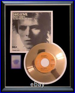 David Bowie Space Oddity 45 RPM Gold Metalized Record Rare Non Riaa Award