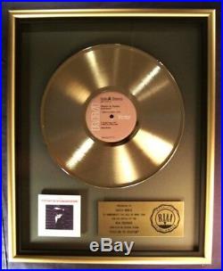 David Bowie Station To Station LP Gold RIAA Record Award RCA Records To David