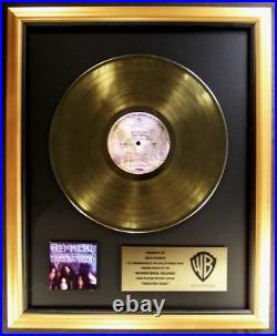 Deep Purple Machine Head LP Gold Non RIAA Record Award Warner Brother