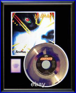 Def Leppard Animal 45 RPM Gold Metalized Record Rare Non Riaa Award