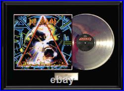 Def Leppard Hysteria Lp White Gold Platinum Tone Record Lp Non Riaa Award Frame