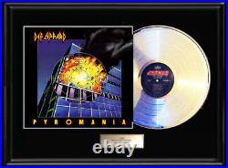 Def Leppard Pyromania White Gold Silver Platinum Record Lp Non Riaa Award Rare