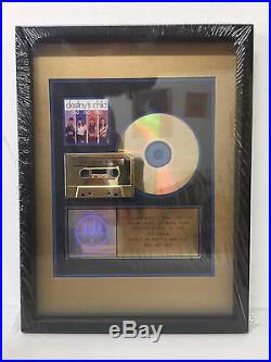 Destiny's Child No No No Single Gold Record Award RIAA Certified 500,000 Copies