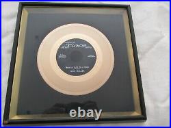 Disc Award Ltd Faber Gold Record From a Jack to a King by Ned Miller Framed