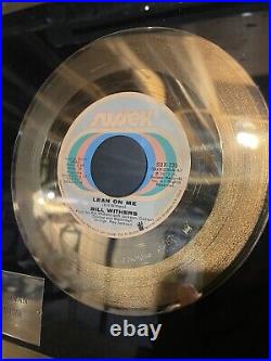 Disc Award Non Riaa Bill Withers Lean On Me Gold Record