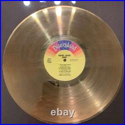 Disney Mickey Mouse Disco RIAA CERTIFIED GOLD RECORD ALBUM AWARD 1979 OFFICIAL