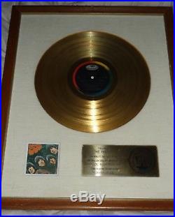 Disque d or The Beatles Gold Record Award Disc Riaa Disco d oro Rubber Soul