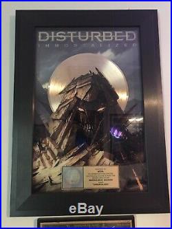 Disturbed RIAA Original USA Immortalized Gold Record Award