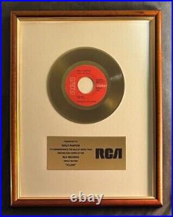 Dolly Parton Jolene 45 Gold Non RIAA Record Award RCA Records SALE