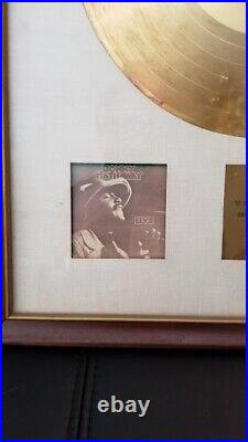 Donny Hathaway Live Riaa Gold Record Award Presented To Wea Chicago