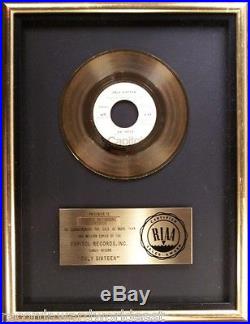 Dr. Hook Only Sixteen 45 Gold RIAA Record Award Capitol Records Pacific Studios