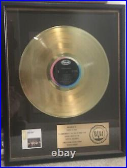 Duran Duran Gold Record Award Rare Presented To Somon Le Bon
