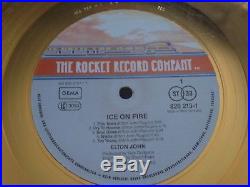 ELTON JOHN GOLD RECORD AWARD Ice on Fire Authentic SOTHEBY'S