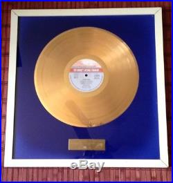 ELTON JOHN Gold Record Award for ICE ON FIRE Sotheby's Auction Authentic