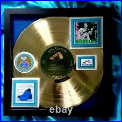 ELVIS PRESLEY BLUE SUEDE SHOES GOLD RECORD AWARD- 1956 His Debut Album 1st R