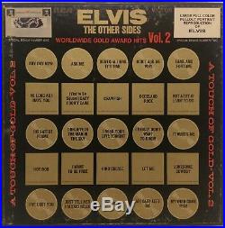 ELVIS PRESLEY WORLDWIDE GOLD AWARD HITS BOX SET 4 LP With POSTER & SWATCH LPM-6402