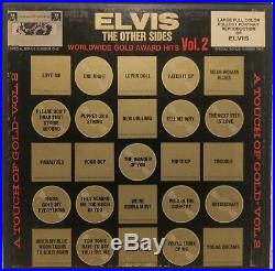 ELVIS PRESLEY WORLDWIDE GOLD AWARD HITS BOX SET 4 LP With POSTER & SWATCH LPM-6402
