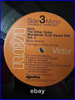 ELVIS Worldwide Gold Award Hits Vol. 2 4-LP Poster Wardrobe Patch LPM 6402-1