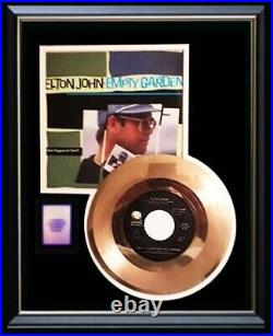 Elton John Empty Garden 45 RPM Gold Record Rare Non Riaa Award