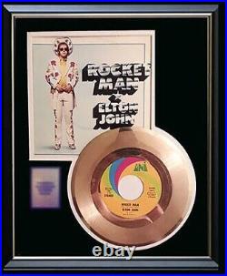 Elton John Rocket Man 45 RPM Gold Record Rare Non Riaa Award Rare
