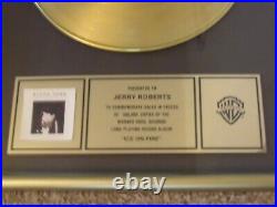 Elton John very rare Gold Record for Ice on Fire album 1985 WB in-house award