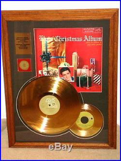 Elvis Gold Record Award Christmas Album Framed