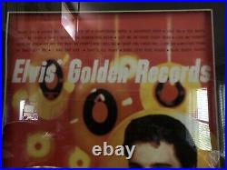 Elvis Presley 24 Kt Gold Plated Golden Records Recognition Award