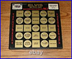 Elvis Presley 4 LP Box Set Worldwide 50 Gold Award Hits Vol. 2 LPM-6402 with Poster