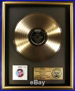 Elvis Presley A Legendary Performer Volume 3 LP Gold RIAA Record Award RCA