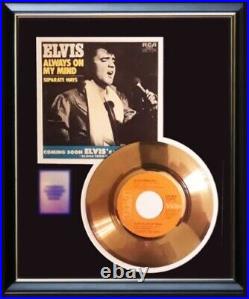 Elvis Presley Always On My Mind 45 RPM Gold Record Non Riaa Award Rare